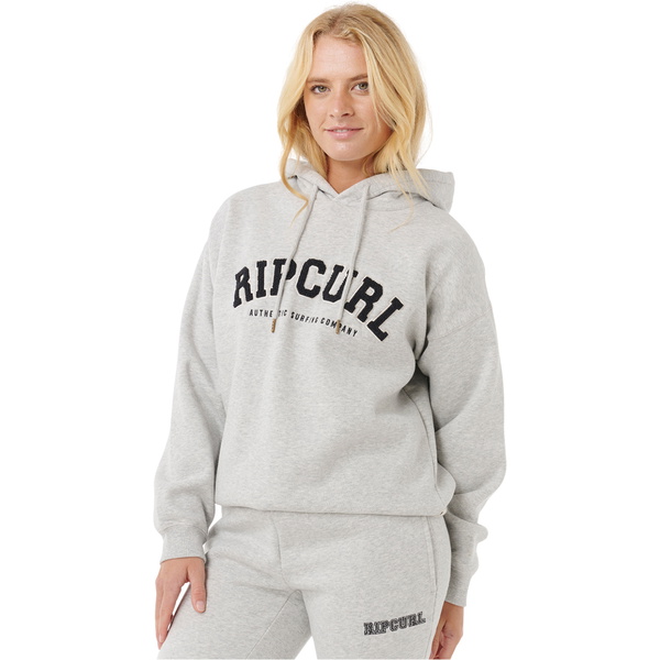 2025 Rip Curl Varsity-hættetrøje Til Kvinder 08HWFL - Grå Marle / Black